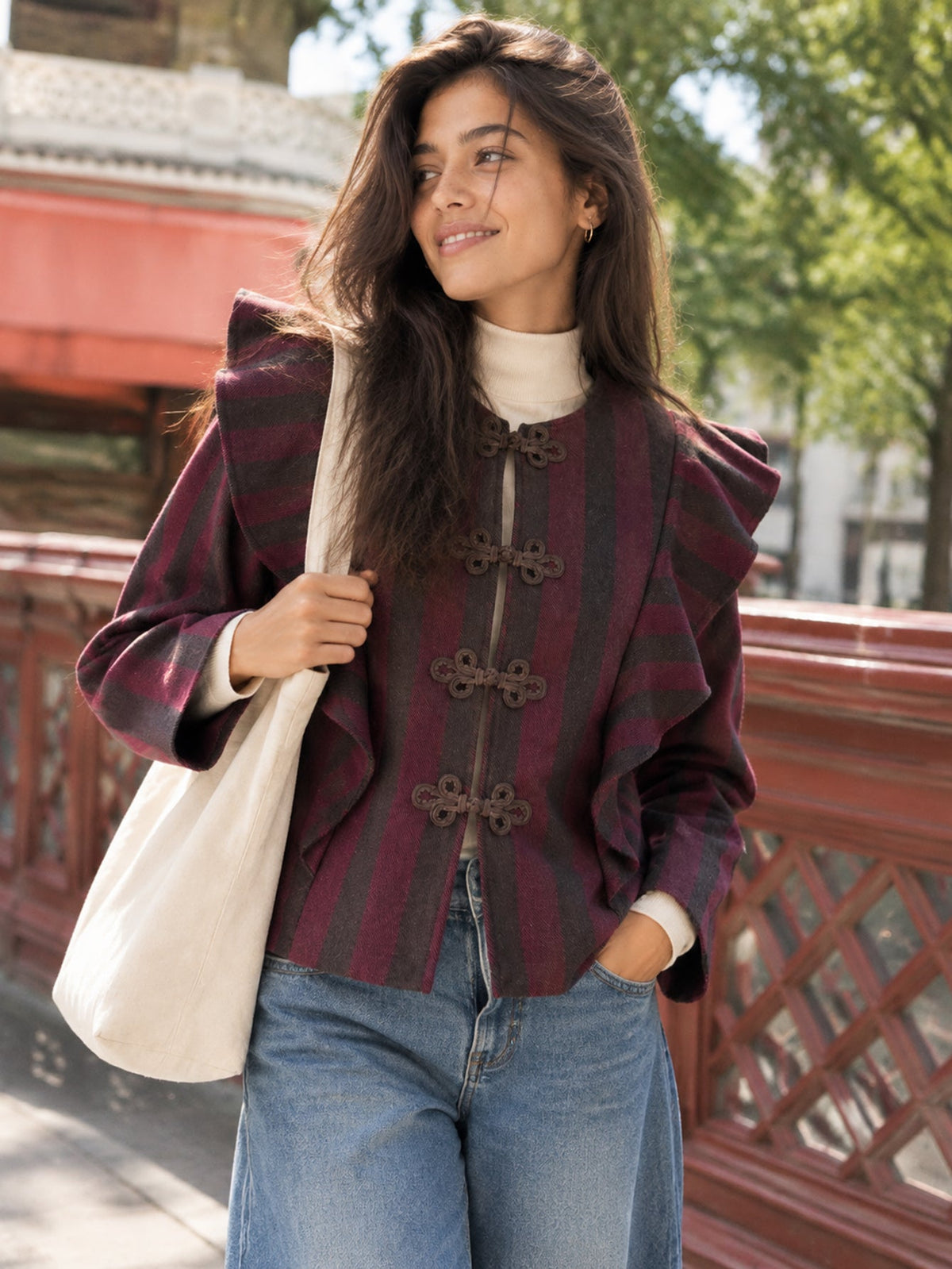 veste en laine pour femme vue 11