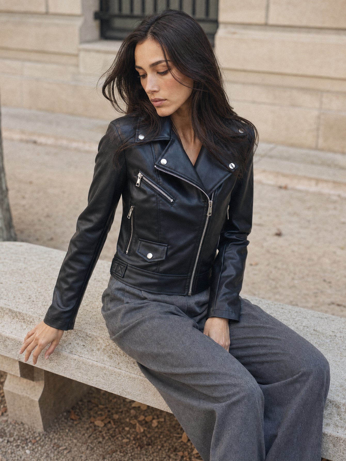 veste BIKER pour femme vue 01