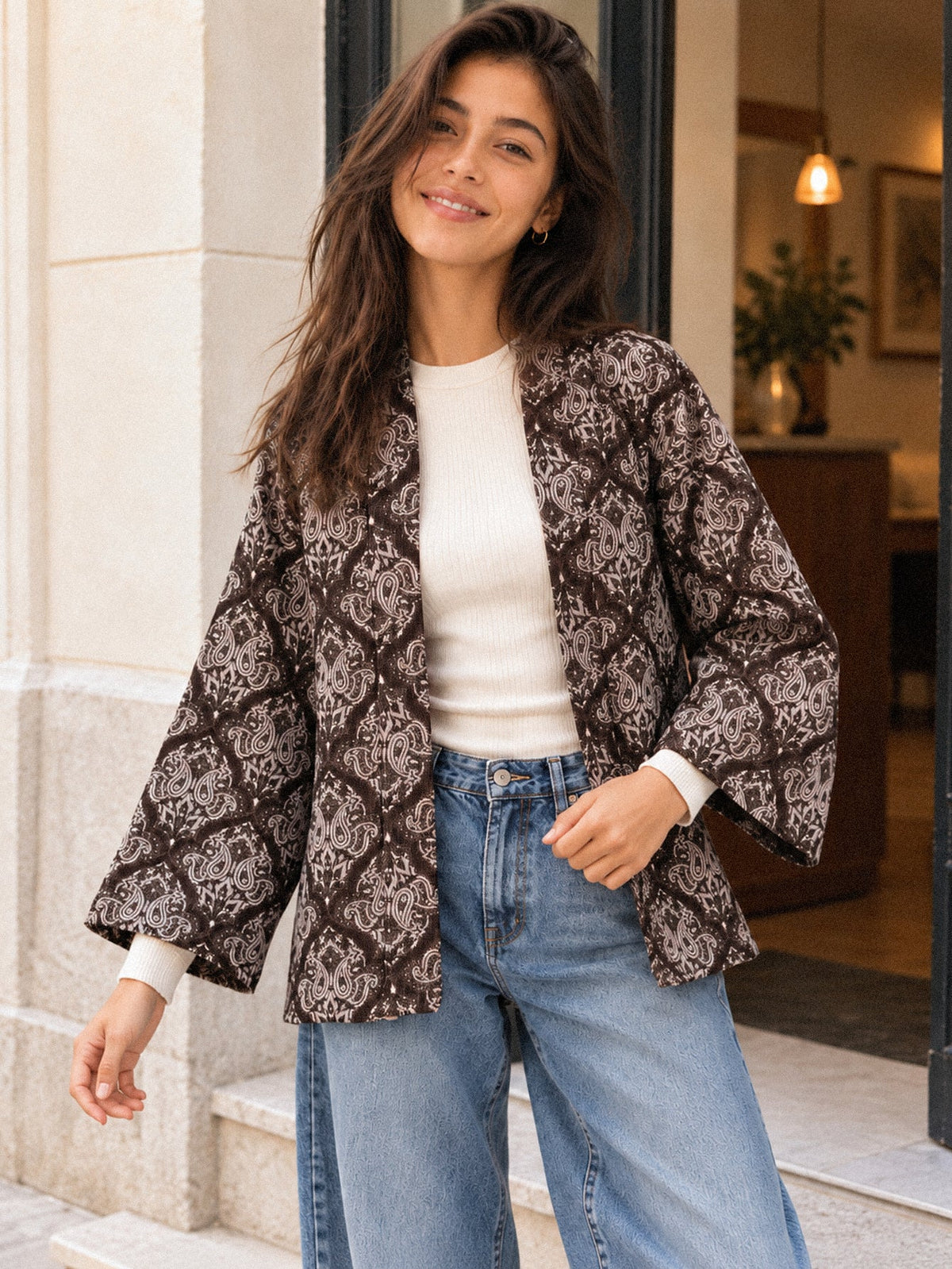 veste texturée pour femme vue 06