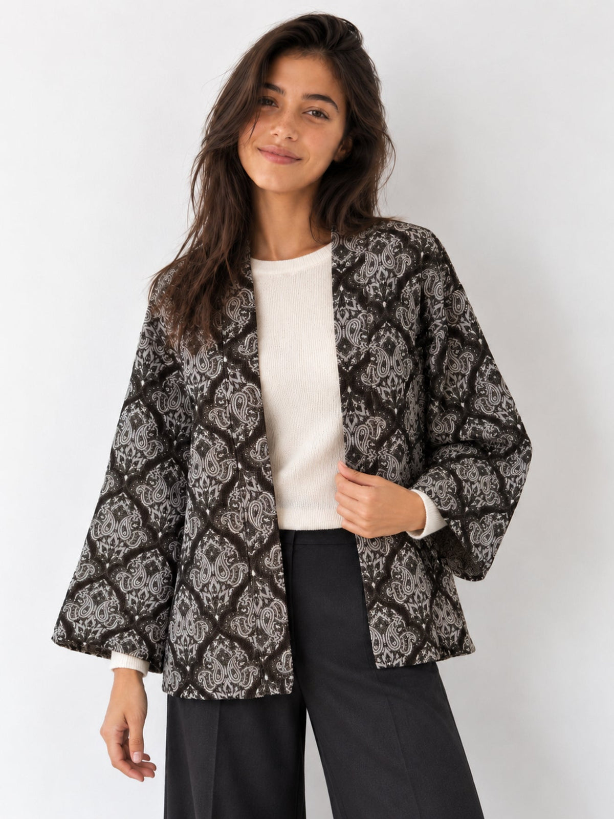 veste texturée pour femme vue 08