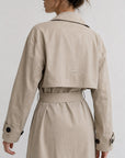 Ceinture nouée trench beige